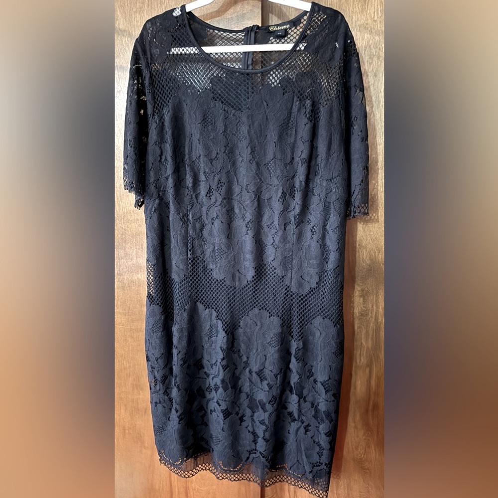 Elegant Black Lace Dress